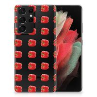 Samsung Galaxy S21 Ultra Siliconen Case Paprika Red - thumbnail