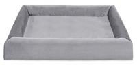 Bia bed royal fluweel overtrek hondenmand grijs BIA-100 120X100X15 CM