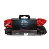 Fifty Shades of Grey bondage rope twin pack - rood en zwart