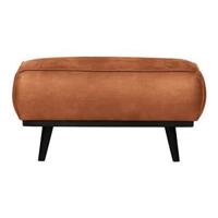 BePureHome Statement Hocker - Leder Cognac - thumbnail