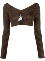 Jacquemus cardigan La maille Pralu - Marron - thumbnail