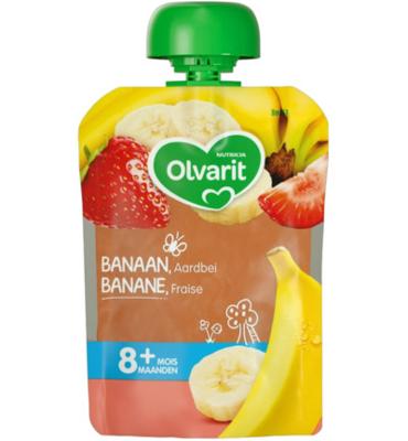 Olvarit Olvarit Knijpzakje Banaan Aardbei 8m858 (90g)