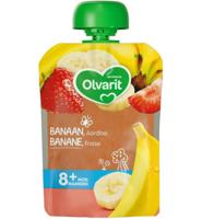Olvarit Olvarit Knijpzakje Banaan Aardbei 8m858 (90g)