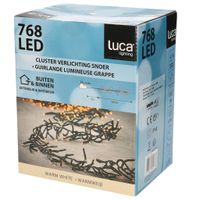 Clusterverlichting 768 warm witte lampjes met afstandsbediening 5,6 m