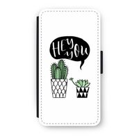 Hey you cactus: iPhone X Flip Hoesje