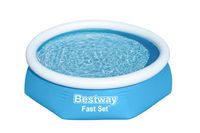 Bestway Fast Set Set Met Rond Opblaasbaar Zwembad 2,44 m x 61 cm - thumbnail