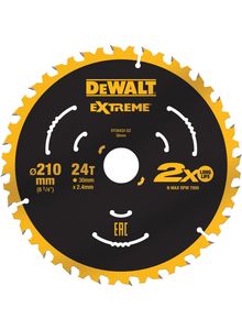 DeWalt Accessoires Cirkelzaagblad TCT | 210x30x24t - DT20432-QZ