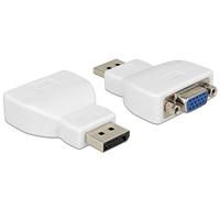 Delock 65568 Adapter DisplayPort 1.1 stekker naar VGA-bus wit