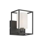 Fischer & Honsel Landelijke wandlamp Gilli witte kap 30405 - thumbnail