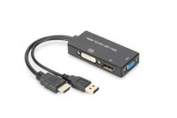 ASSMANN Electronic AK-330403-002-S HDMI, DP DVI, DVI-D Zwart kabeladapter/verloopstukje