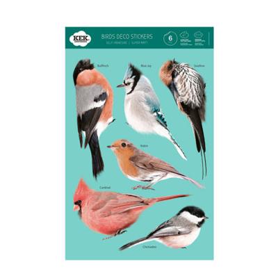 KEK Amsterdam muursticker vogel (set van 6)