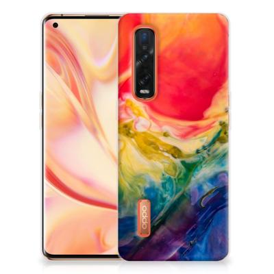 Hoesje maken OPPO Find X2 Pro Watercolor Dark