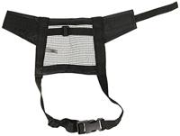 Trixie 19262 Muilkorf met mesh-inzetstuk, polyester, S-M, zwart