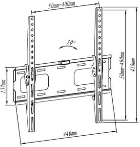 My Wall HP6-1BL TV-beugel 81,3 cm (32) - 139,7 cm (55) Kantelbaar