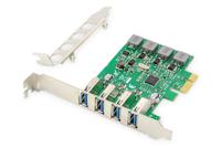 Digitus DS-30226 4 poorten PCI Express kaart USB, USB 1.1, USB 2.0, USB 3.0, USB-A PCIe - thumbnail