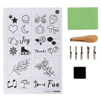 Stamp Carving Kit voor Zelf Stempels Maken - thumbnail