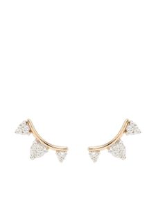 Adina Reyter boucles d'oreilles en or jaune 14ct orné de diamants