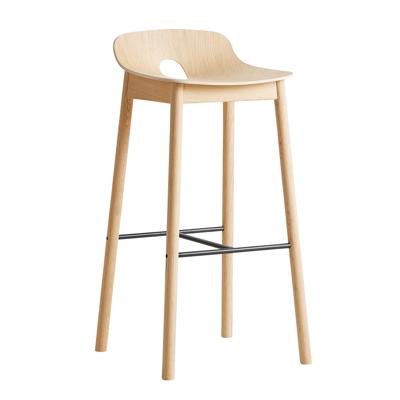 WOUD Mono Barkruk Naturel Gezeept Eiken 75 cm.