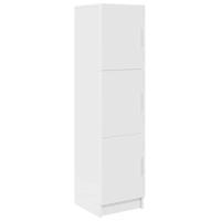 vidaXL Moderne Witte Sideboard Met 3 Planken | MDF-hout Compact Ontwerp Stijlvolle Binnenkast Voor Eetkamer En Woonkamer Eenvoudige Montage Elegante Matte Afwerking Buffetopslag Ruime Thuisunit