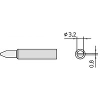 Weller XNT C Soldeerpunt Beitelvorm Grootte soldeerpunt 3.2 mm Inhoud: 1 stuk(s) - thumbnail