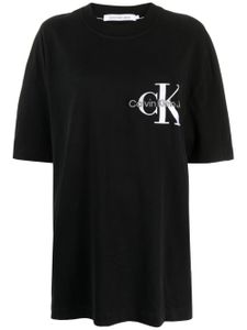 Calvin Klein t-shirt en coton à logo brodé - Noir