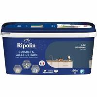 Dipingere pareti, falegnameria, soffitti, radiatori - RIPOLIN - Cucina e Bagno - 2 L - Blu Bering