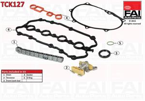 Distributiekettingset FAI AutoParts, Inbouwplaats: Cilinderkop, u.a. für VW, Audi, Seat, Skoda