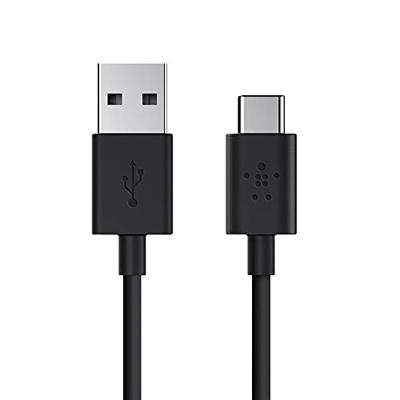 Belkin USB-IF-gecertificeerd 2.0 USB-A naar USB Type C (USB-C) laadkabel, zwart, 1,8 m F2CU032bt06-BLK