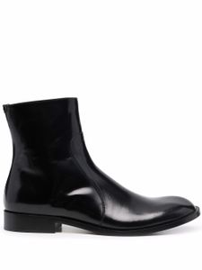 Maison Margiela bottines en cuir - Noir