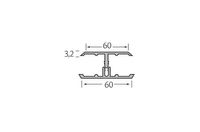 WoodDesign - verbindingsprofiel 2-delig 17mm inwendig