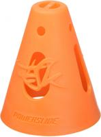 Powerslide skatepionnen 7 x 8 cm oranje 10 stuks