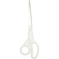 Witte universele schaar soft-grip 22,5 cm voor volwassenen - thumbnail