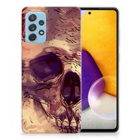 Silicone Back Case Samsung Galaxy A72 Skullhead