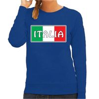 Italie / Italia landen sweater blauw voor dames 2XL  - - thumbnail