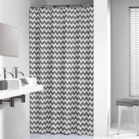 Sealskin douchegordijn Motif 100% polyester zwart print 180x200 cm