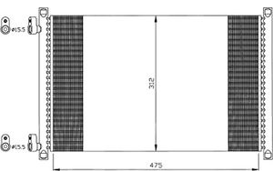 Condensor, airconditioning 35490