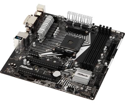 Asrock AB350M Pro4 R2.0 moederbord Socket AM4 Micro ATX AMD B350