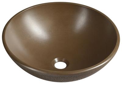Sapho Formigo betonnen waskom 41cm donkerbruin