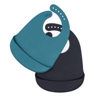 We Might Be Tiny - Catchie Bib 2 pack, Blue Dusk and Charcoal ( 28TICB02)