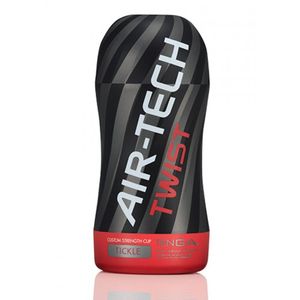 Tenga AIR-TECH TWIST TICKLE Mannelijke bevrediger Zwart Thermoplastische elastomeer (TPE)