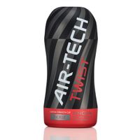 Tenga AIR-TECH TWIST TICKLE Mannelijke bevrediger Zwart Thermoplastische elastomeer (TPE) - thumbnail