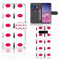 Samsung Galaxy S10 Telefoon Hoesje Lipstick Kiss - thumbnail