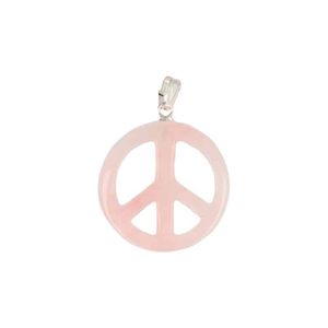 Edelstenen Hanger Peace Roze kwarts