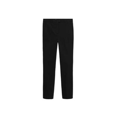 Mango slim fit pantalon zwart