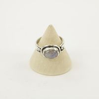 Zilveren Ring met Maansteen Maat 16,5 - Model 2 (Sterling Zilver 925)