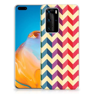 Huawei P40 Pro TPU bumper Zigzag Multi Color