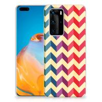 Huawei P40 Pro TPU bumper Zigzag Multi Color