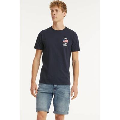 GAP T-shirt met logo donkerblauw