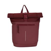 New Rebels Bruce New York Burgundy 21L Rolltop Rugzak Waterafstotend Laptop 15.6" - thumbnail