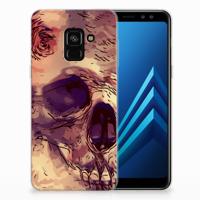 Silicone Back Case Samsung Galaxy A8 (2018) Skullhead